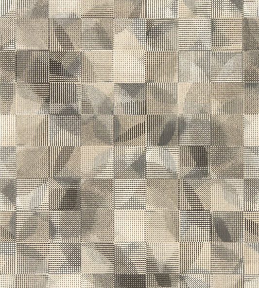 Impatto Wallpaper by Clarke & Clarke Charcoal/Linen