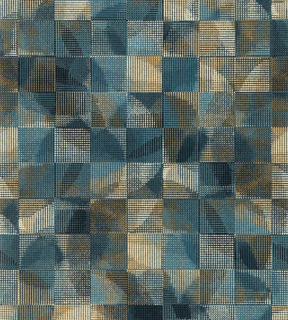 Impatto Wallpaper by Clarke & Clarke Midnight