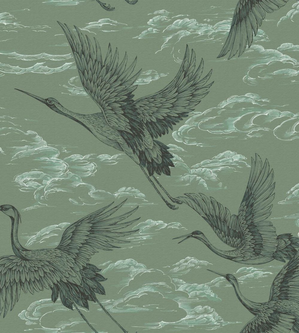 Imperial Ibis Wallpaper by Coordonne Jade