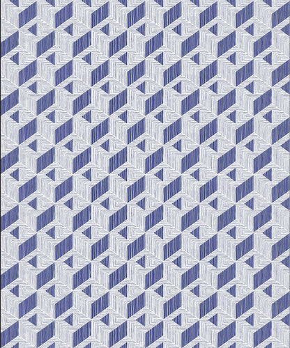 Inca wallpaper by Coordonné in Navy, flat pattern view