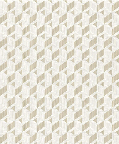 Inca wallpaper by Coordonné in Stone, flat pattern view