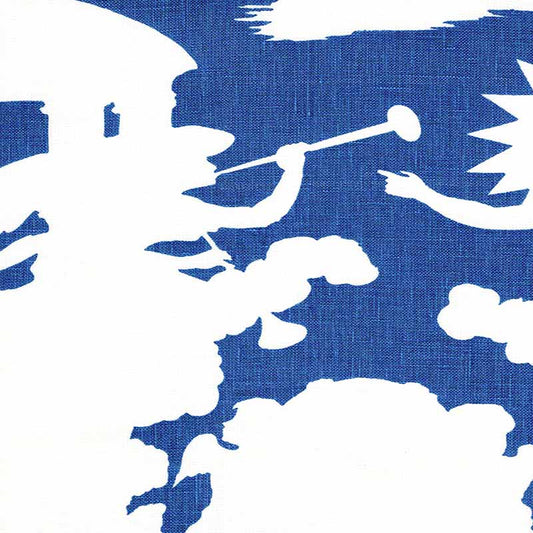 Independence Background Blue fabric by Quadrille