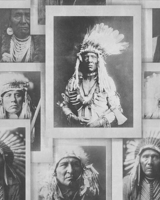 Indian Chiefs Black, White wallpaper by MINDTHEGAP