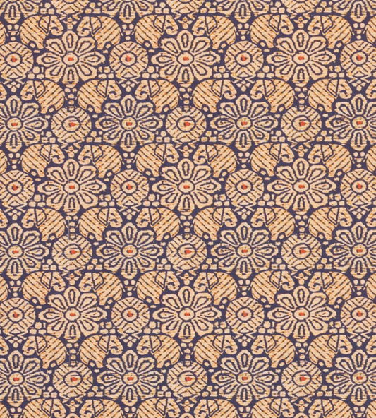 Indian Elephant Wallpaper by Barneby Gates Vintage Blue