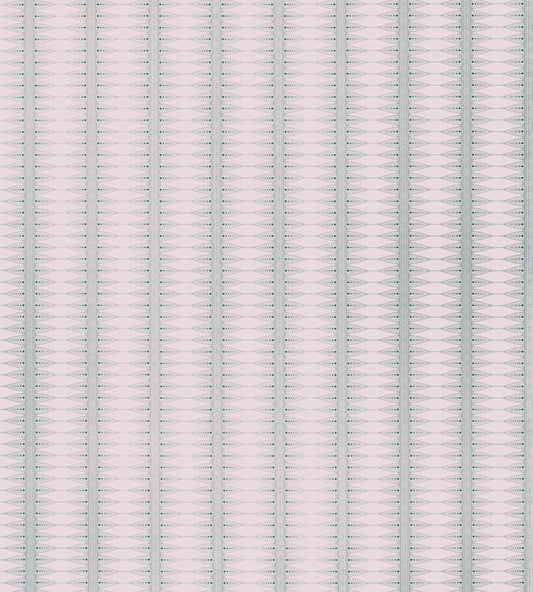 Indian Stripe Wallpaper by Barneby Gates Pink/Teal