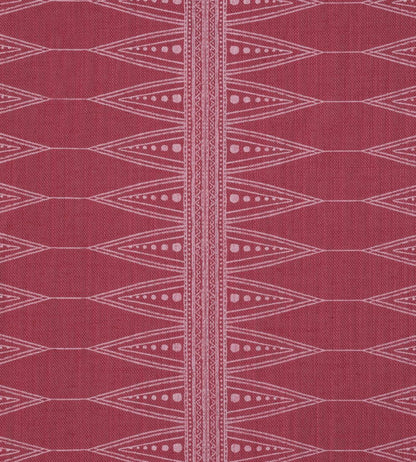 Indian Stripe Fabric by Barneby Gates Snug Red