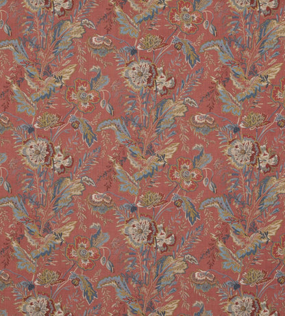 Indienne Flower Fabric by GP & J Baker Red