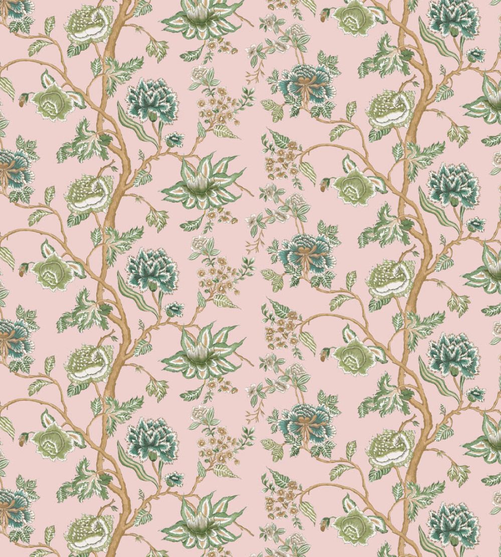 Indienne Wallpaper by Harlequin Blush/Forest