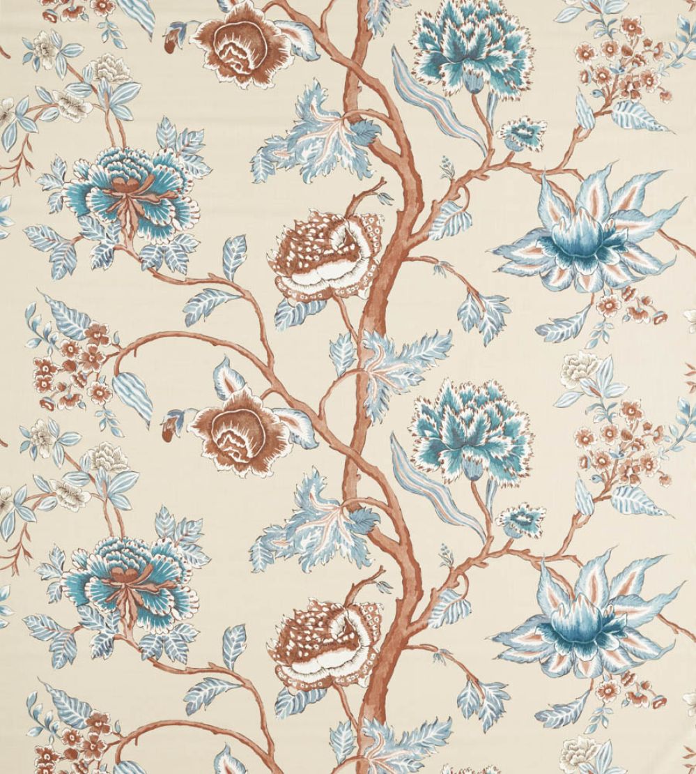 Indienne Fabric by Harlequin Terracotta/Azul