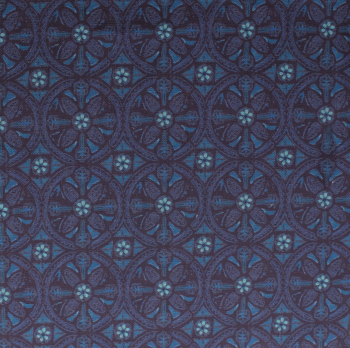 Petite Circle Batik Fabric by Betsy Textiles in Indigo