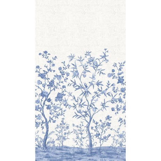 Indira Mural by Thibaut in Blue & White (TM4512)