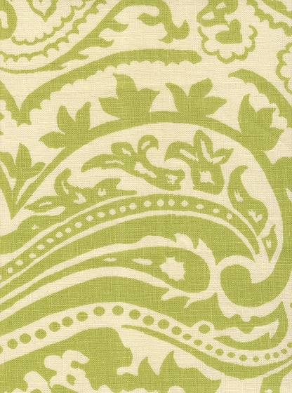 Indochine Paisley Celadon on Cream fabric by Home Couture