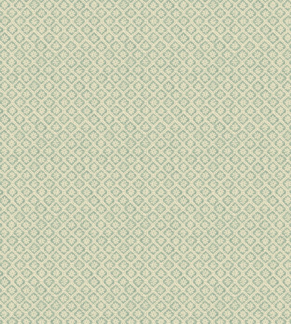 Indus Flower Wallpaper by GP & J Baker Aqua