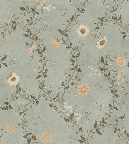 Inger Mural by Sandberg Light Blue