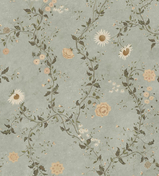 Inger Mural by Sandberg Light Blue