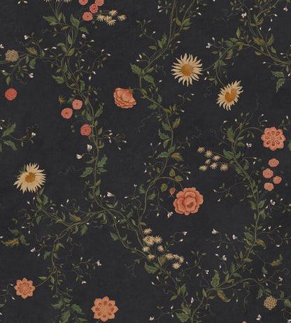 Inger Mural by Sandberg Midnight Blue