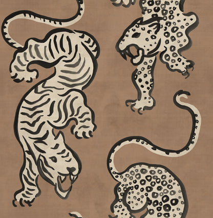 Ink Tiger Rust mural by Rebel Walls