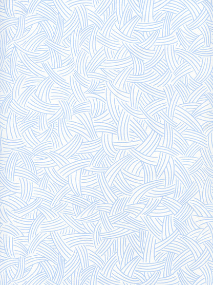 Interweave Light Blue on Almost White wallpaper by Alan Campbell