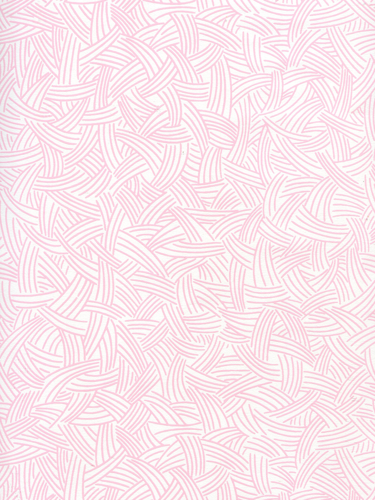 Interweave Soft Pink on Almost White wallpaper by Alan Campbell