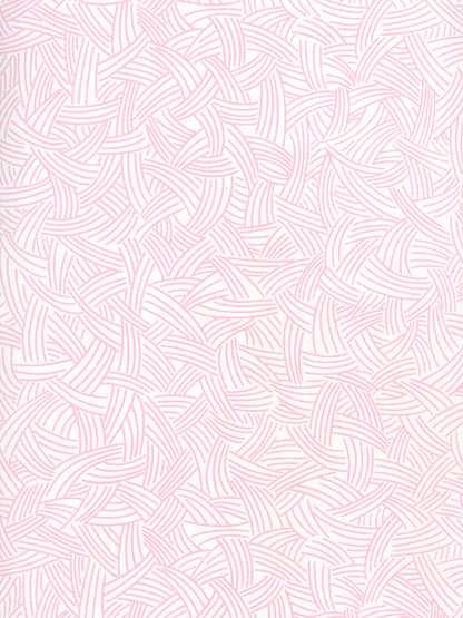 Interweave Soft Pink on Almost White wallpaper by Alan Campbell