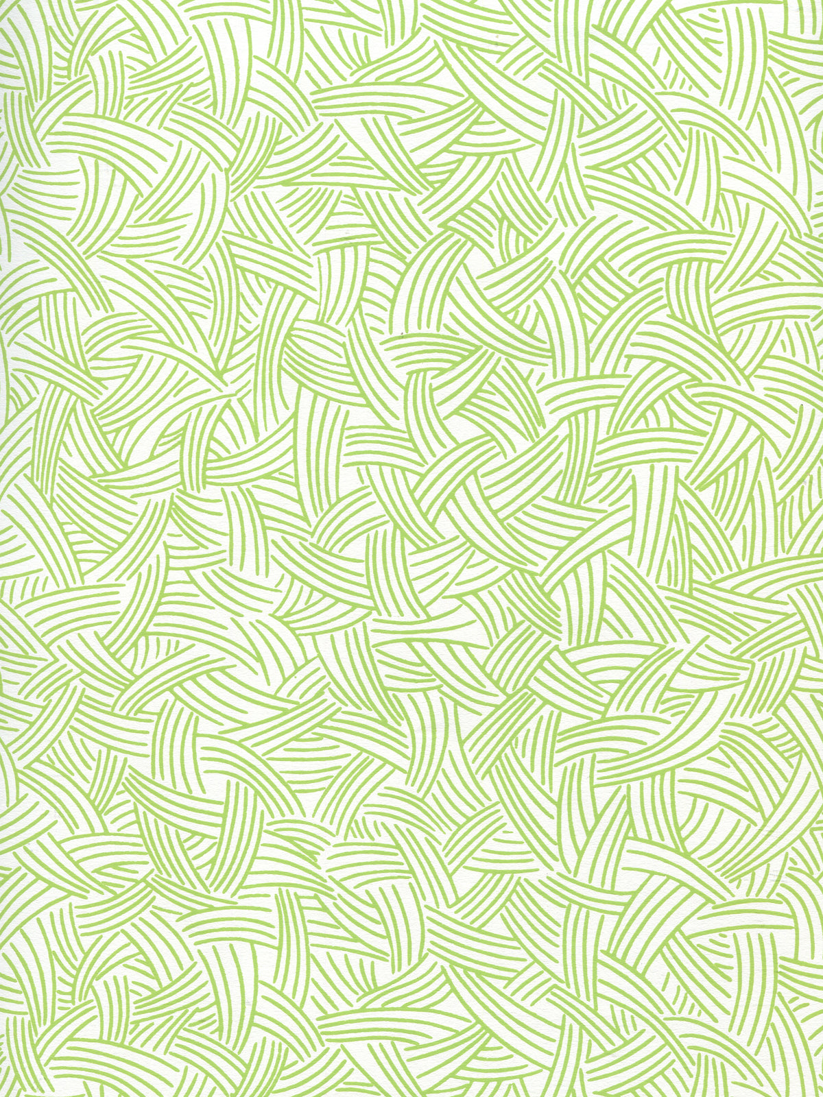 Interweave Jungle Green on Almost White wallpaper by Alan Campbell
