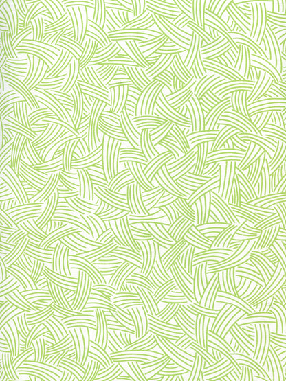 Interweave Jungle Green on Almost White wallpaper by Alan Campbell