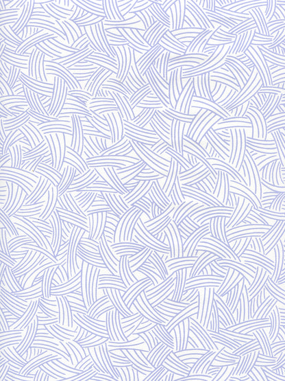 Interweave Periwinkle on Almost White wallpaper by Alan Campbell