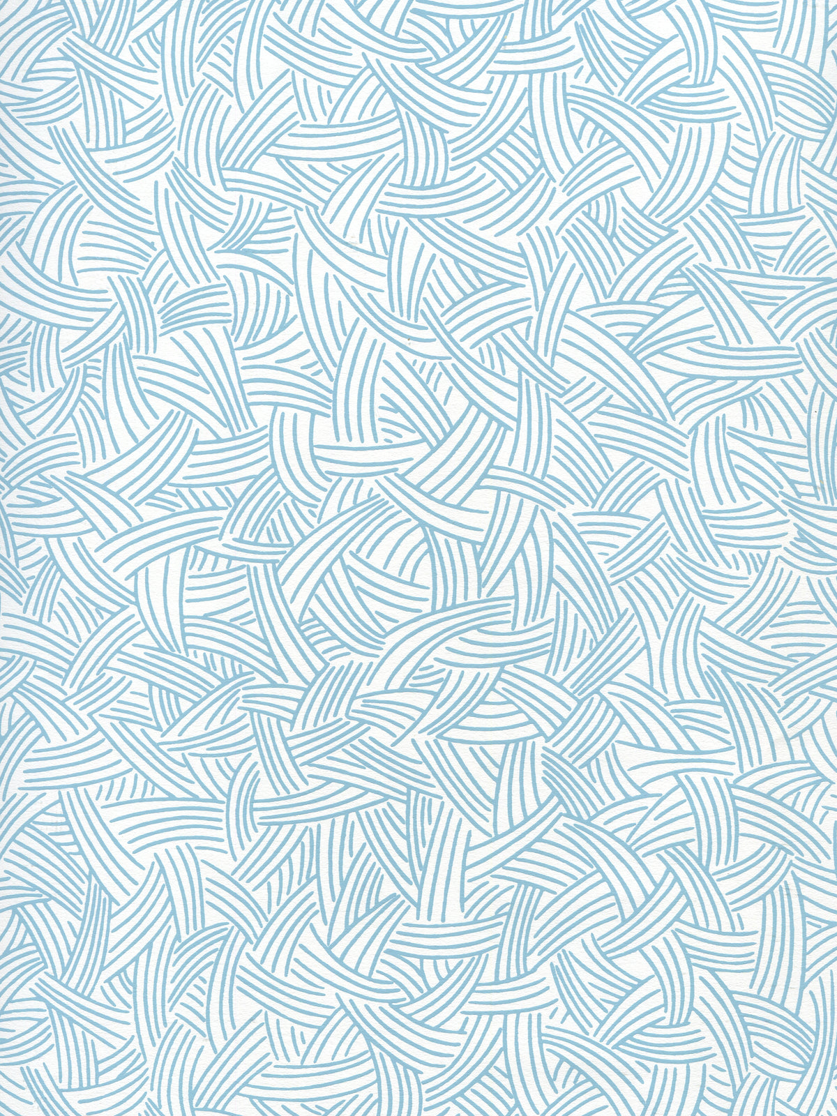 Interweave Dark Turquoise on Almost White wallpaper by Alan Campbell