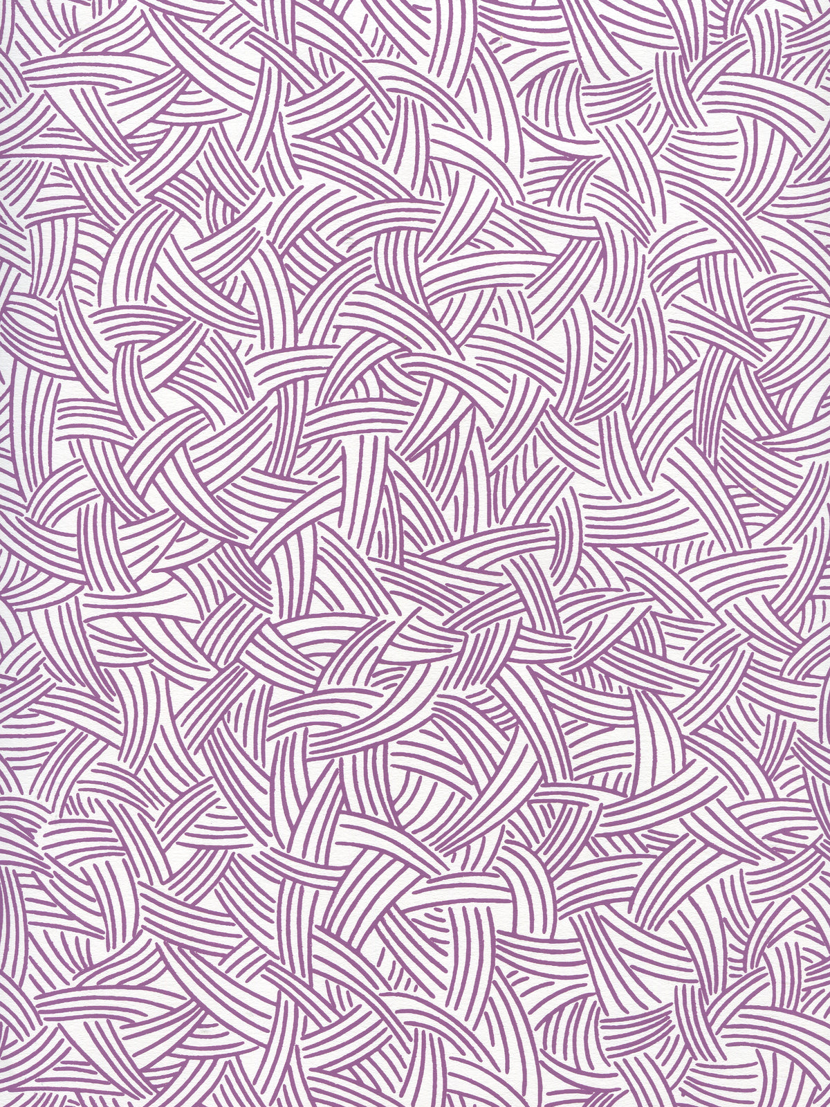 Interweave Purple on Almost White wallpaper by Alan Campbell