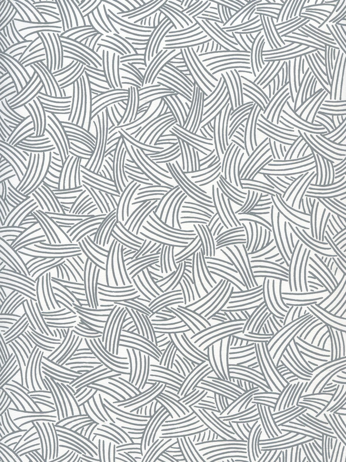 Interweave Dark Grey on Almost White wallpaper by Alan Campbell