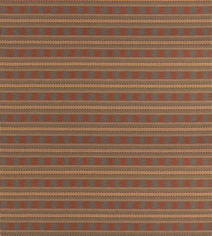 Inveraray Fabric by Mulberry Home Russet/Teal