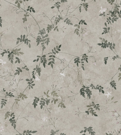 Irene Wallpaper by Sandberg Olive Green