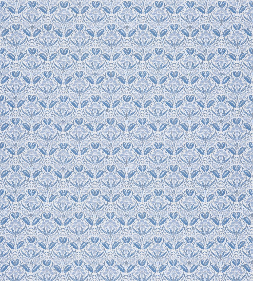 Iris Meadow Cotton Fabric by GP & J Baker Blue