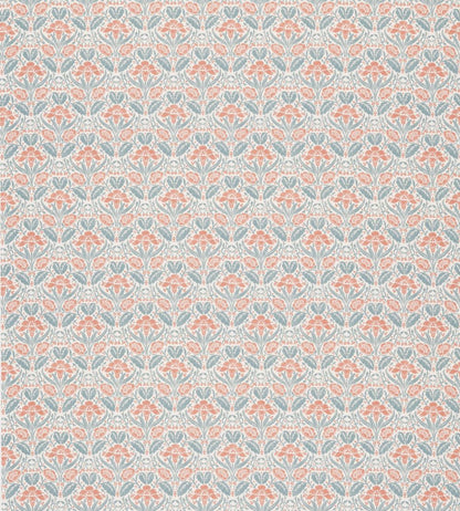 Iris Meadow Cotton Fabric by GP & J Baker Teal