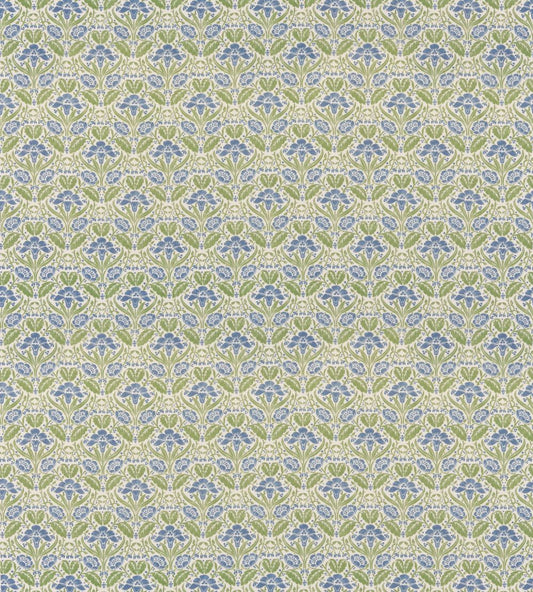 Iris Meadow Fabric by GP & J Baker Blue/Green