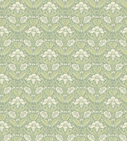 Iris Meadow Wallpaper by GP & J Baker Aqua/Green
