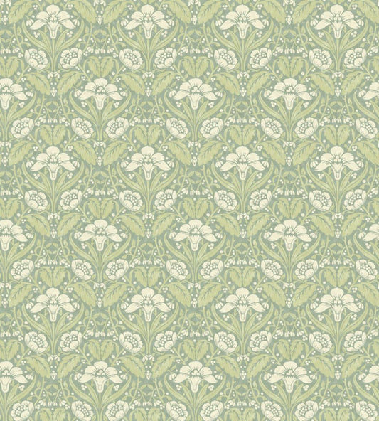 Iris Meadow Wallpaper by GP & J Baker Aqua/Green