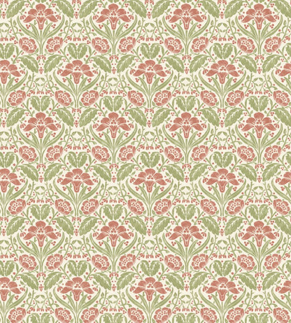 Iris Meadow Wallpaper by GP & J Baker Pink/Green