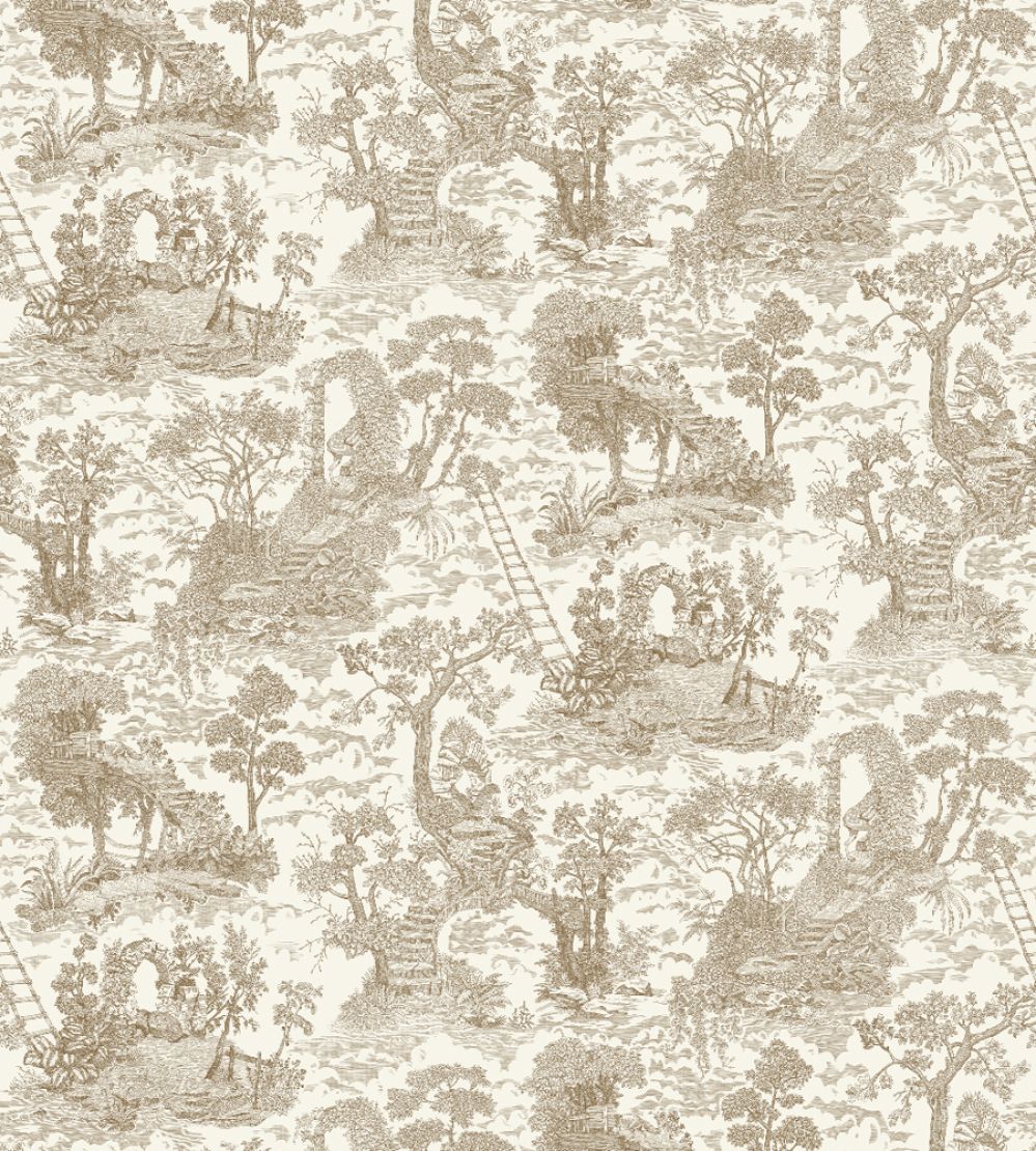 Islet Hoping Toile Wallpaper by Josephine Munsey Stone