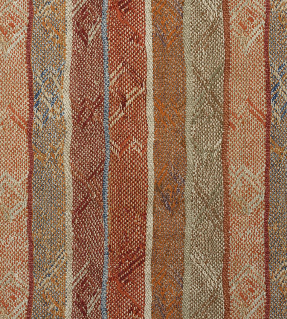 Isthmus Fabric by Andrew Martin Brick Chocolate