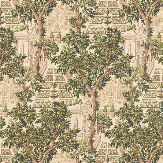 Italian Garden Tuscan Pink mural by Zoffany