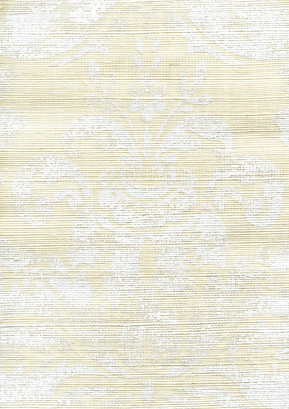 Monty on Grasscloth Ivory White on Cream Grasscloth wallpaper by Quadrille