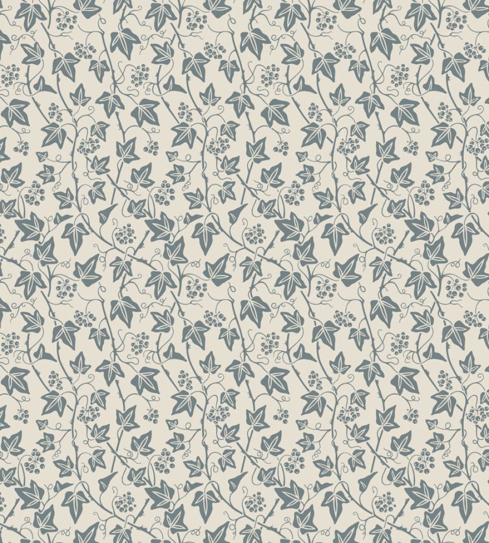 Ivy Wallpaper by Farrow & Ball Slipper Satin / De Nimes