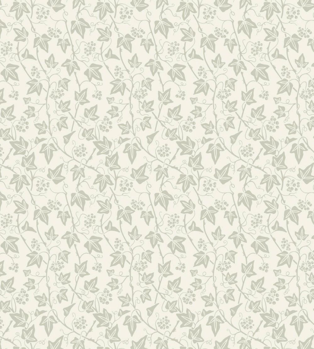 Ivy Wallpaper by Farrow & Ball Wimborne White / Eddy