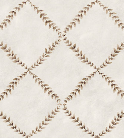 Ivy Garland Wallpaper by Coordonne Prune