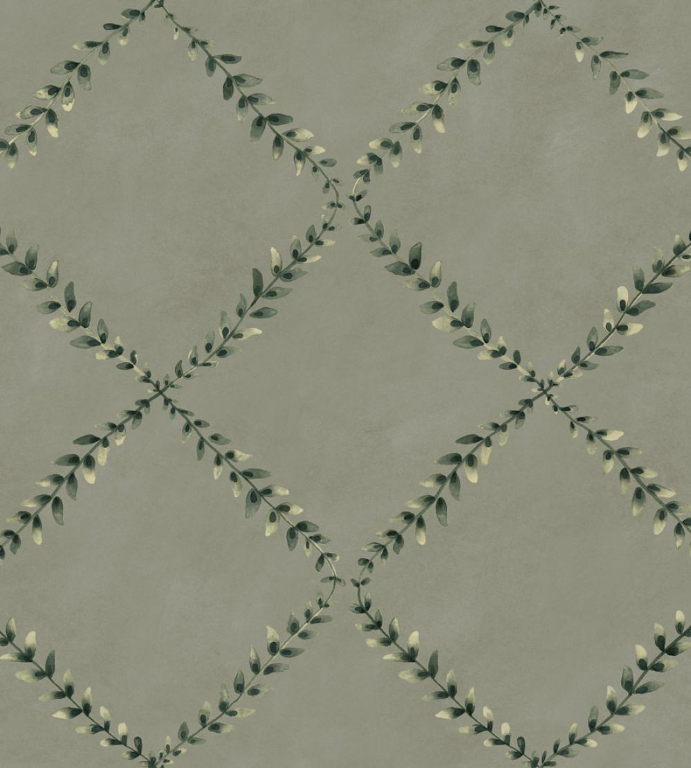 Ivy Garland Wallpaper by Coordonne Sage