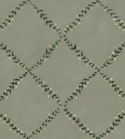 Ivy Garland Wallpaper by Coordonne Sage