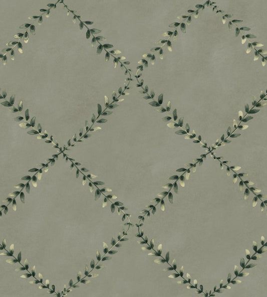 Ivy Garland Wallpaper by Coordonne Sage