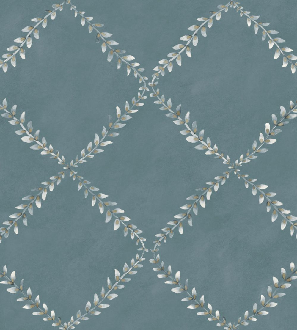 Ivy Garland Wallpaper by Coordonne Sapphire