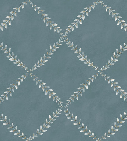 Ivy Garland Wallpaper by Coordonne Sapphire